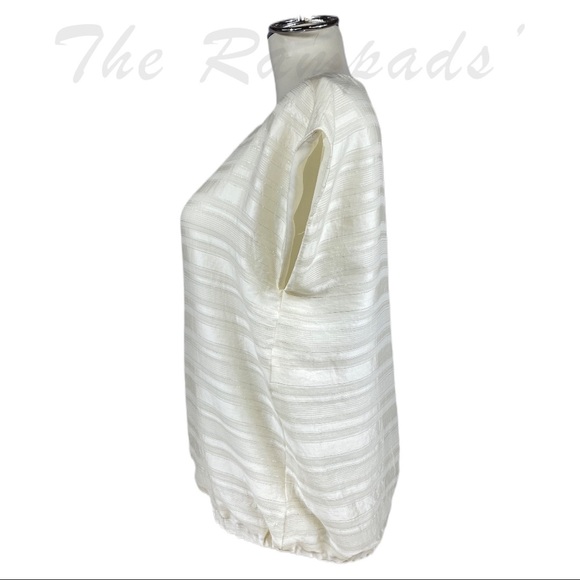 LOFT White Metallic Pearl Size Medium - Picture 4 of 8